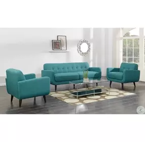 Hailey Teal Loveseat