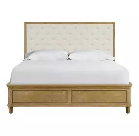 Birchaven Beige and Natural Upholstered Storage Panel Bedroom Set