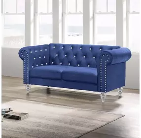 Emma Royal Blue 62" Loveseat