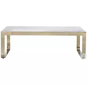 Aster Brass And Capiz Cocktail Table