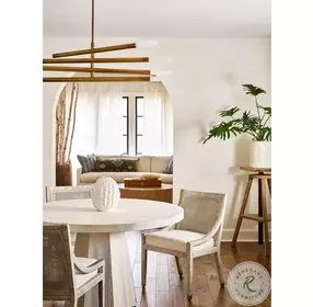 Weekender White Rattan Longboat Dining Chair