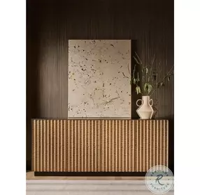 Noir Brown And Black Credenza