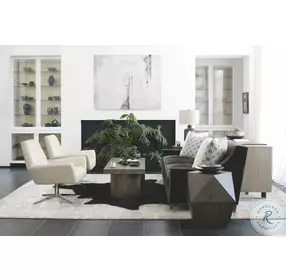 Linea Cerused Greige And Textured Graphite Metal Console Table