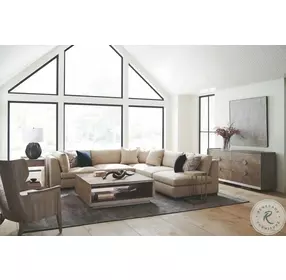 Bridges Ash Driftwood And Sundance Gold 21" End Table