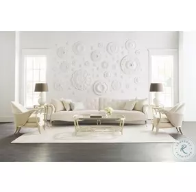 Flower Power Oracle Silver Leaf Cocktail Table