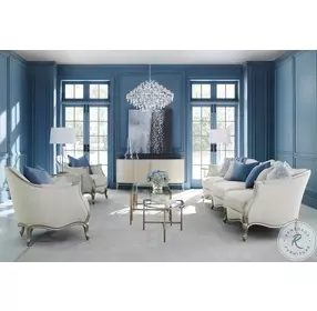 Special Invitation Soft Silver Paint Oatmeal Performance Fabric Sofa