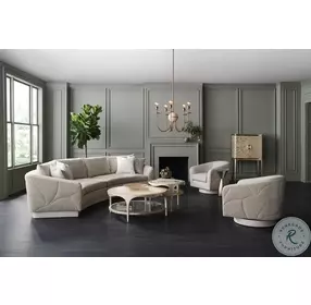 Up And Over Champagne Pearl End Table