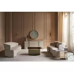 All Together Champagne Gold End Table