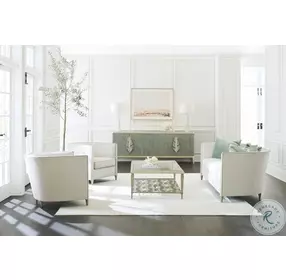 Caracole Tranquil And Coastal Silver Leaf Console Table