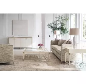 Piping Hot Beige 110" Sofa