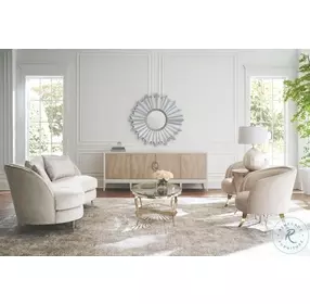 Plie Chinchilla And Whisper Of Gold Side Table