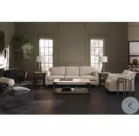 Alloy Dry Martini Smoke Bronze And Cream Travertine End Table