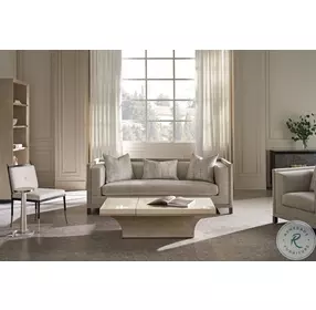Tuxedo Beige Performance Fabric Sofa