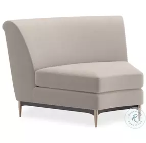 Three Company Beige Velvet Wedge