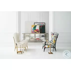 What's New Pussycat Gray Wingback Chair