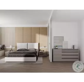 Carter Taupe Matte 4 Drawer Dresser