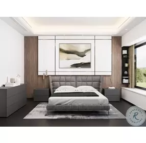 Ayla Matte Gray Nightstand