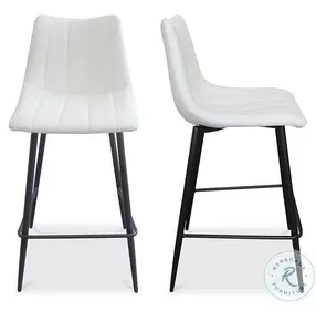 Alibi White Counter Height Stool Set Of 2