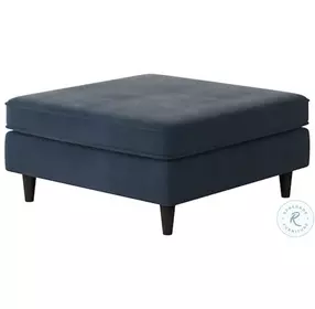 Bella Midnight 38" Square Cocktail Ottoman