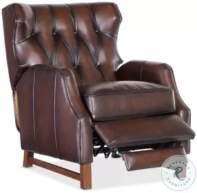 Henderson Dark Brown Leather Recliner
