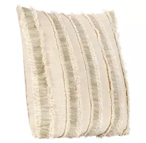 Affinity Nenna Natural and Ivory Square Accent Pillow Set of 2