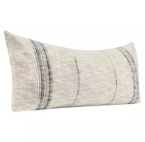 Repose Ria Natural and Black Rectangular Accent Pillow