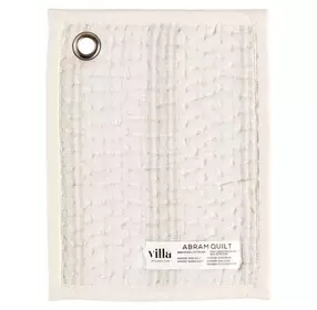 Abram Eggshell Cotton Linen Swatch Quilt