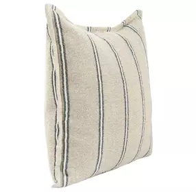 Comporta Delgada Natural and Blue 20 x 20" Accent Pillow Set of 2