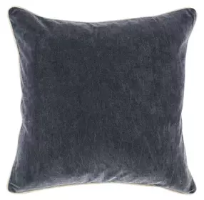 Heirloom Velvet Stone Gray 22 x 22" Accent Pillow Set of 2