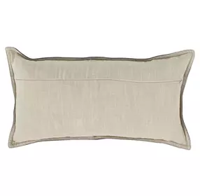 Soco Leather Naval Nightfall Blue Rectangular Accent Pillow Set of 2