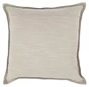 Soco Leather Naval Nightfall Blue Square Accent Pillow Set of 2