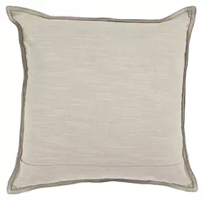 Soco Leather Acre Forest Green Square Accent Pillow Set of 2