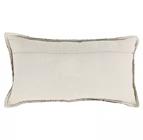 La Dolce Vita Leopard Hide Camel and Black Rectangular Accent Pillow Set of 2