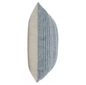 Gratitude Sea Fog Blue Square Accent Pillow Set of 2