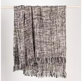 Throws Porter Black and Ivory Throw