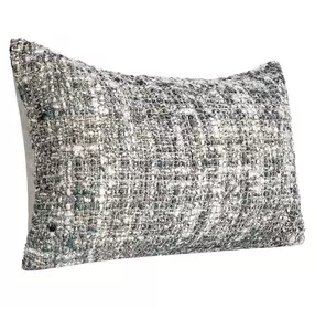 Villa Classics Porter Blue and Slate Rectangular Accent Pillow Set of 2