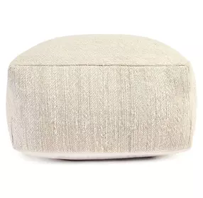 Poufs Halter Ivory Square Accent Pouf