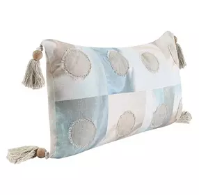 Stillness Yama Blue and Brown Rectangular Accent Pillow Set of 2