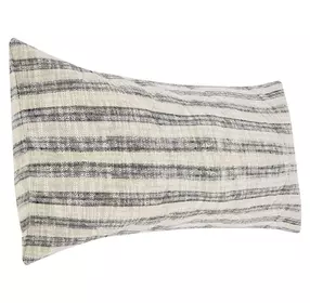 Villa Classics Linna Natural and Black Rectangular Accent Pillow