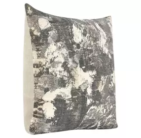 Boardwalk Luciana Gray and Cream Square Accent Pillow Set of 2