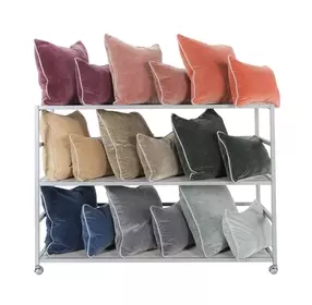 Glendora Silver Storage Rack with Casters