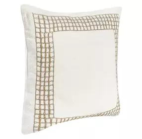 Villa Classics Marina White Square Accent Pillow Set of 2