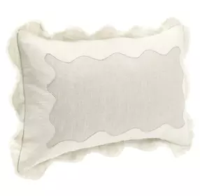 Catania Tollo Natural and Ivory Rectangular Accent Pillow Set of 2