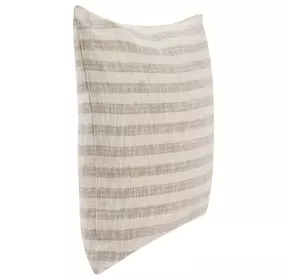 Villa Classics Linna Ivory and Natural Square Accent Pillow Set of 2