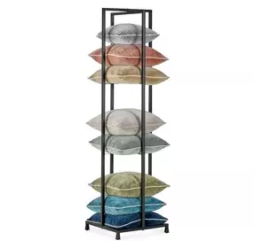 Pillow Black 80" Tower Display Rack