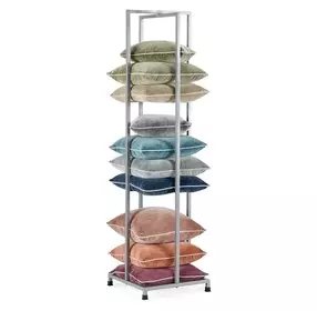 Pillow Silver 80" Tower Display Rack