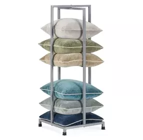 Pillow Silver 54" Tower Display Rack