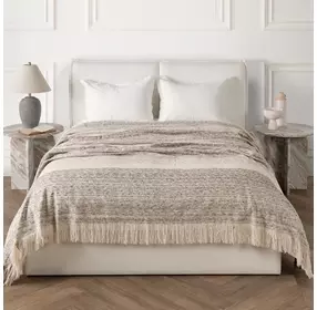 BC Beryl Cocoa Brown Queen Blanket
