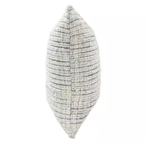 Equilibrium Trona Blue and Ivory Square Accent Pillow Set of 2