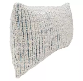 Equilibrium Trona Blue and Ivory Rectangular Accent Pillow Set of 2